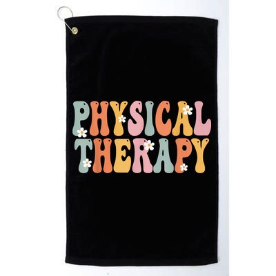 Physical Therapy Week Groovy Appreciation Day For Women Work Golf Towel