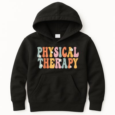 Physical Therapy Week Groovy Appreciation Day For Women Work Kids Hoodie