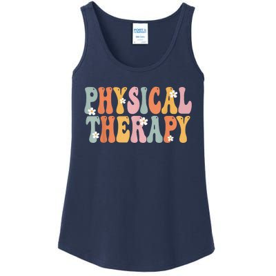 Physical Therapy Week Groovy Appreciation Day For Women Work Ladies Essential Tank