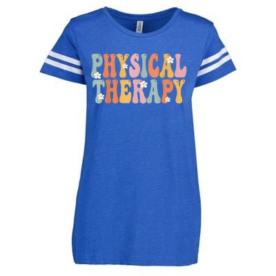 Physical Therapy Week Groovy Appreciation Day For Women Work Enza Ladies Jersey Football T-Shirt