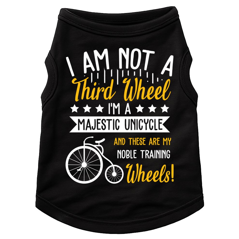 Professional Third Wheel Unicycle Dating Humor Sarcasm Gift Doggie Tank