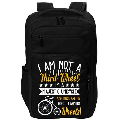 Professional Third Wheel Unicycle Dating Humor Sarcasm Gift Impact Tech Backpack