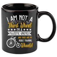 Professional Third Wheel Unicycle Dating Humor Sarcasm Gift 11oz C Handle Ceramic Mug