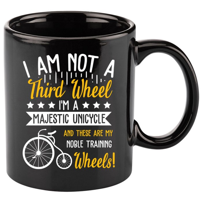 Professional Third Wheel Unicycle Dating Humor Sarcasm Gift 11oz C Handle Ceramic Mug