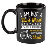 Professional Third Wheel Unicycle Dating Humor Sarcasm Gift 11oz C Handle Ceramic Mug