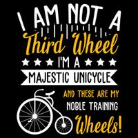 Professional Third Wheel Unicycle Dating Humor Sarcasm Gift Drawstring Bag