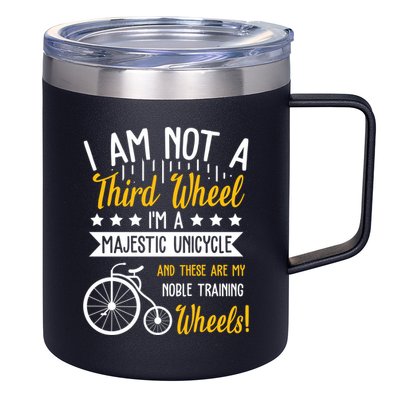 Professional Third Wheel Unicycle Dating Humor Sarcasm Gift 12oz Stainless Steel Coffee Mug