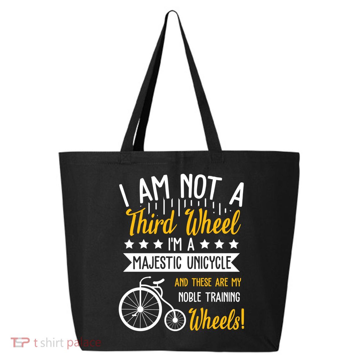 Professional Third Wheel Unicycle Dating Humor Sarcasm Gift 25L Jumbo Tote
