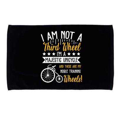 Professional Third Wheel Unicycle Dating Humor Sarcasm Gift Microfiber Hand Towel