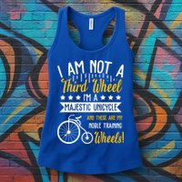 Professional Third Wheel Unicycle Dating Humor Sarcasm Gift Womens Tank Top