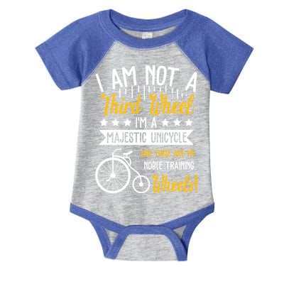 Professional Third Wheel Unicycle Dating Humor Sarcasm Gift Infant Baby Jersey Bodysuit