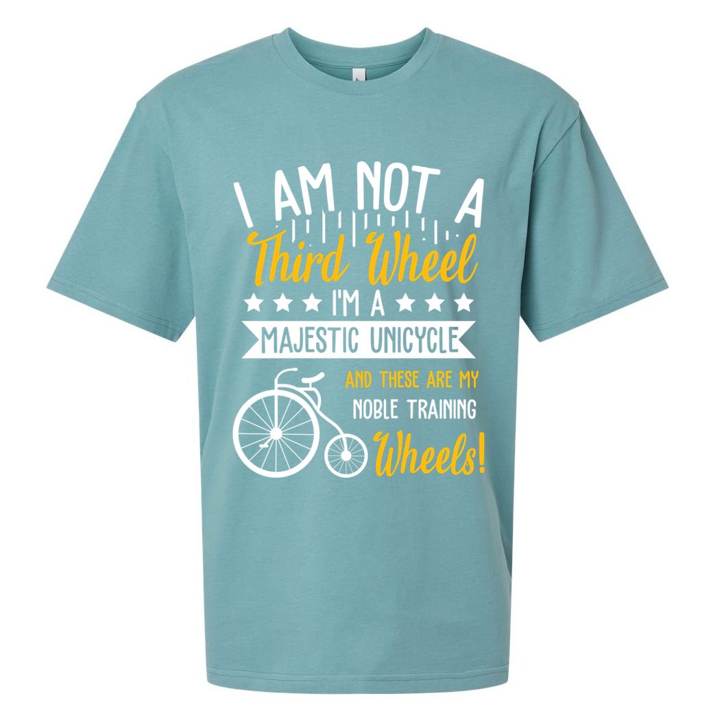 Professional Third Wheel Unicycle Dating Humor Sarcasm Gift Sueded Cloud Jersey T-Shirt