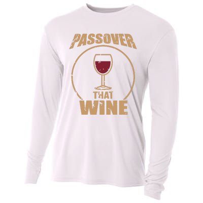 Passover That Wine Funny Pesach Jewish Holiday Cooling Performance Long Sleeve Crew