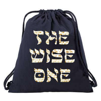 Passover The Wise One Funny Pesach Gift Drawstring Bag