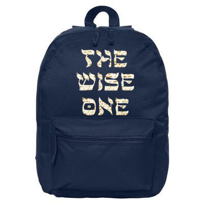 Passover The Wise One Funny Pesach Gift 16 in Basic Backpack