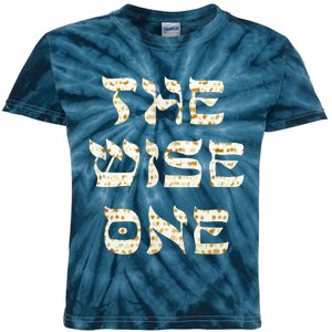 Passover The Wise One Funny Pesach Gift Kids Tie-Dye T-Shirt