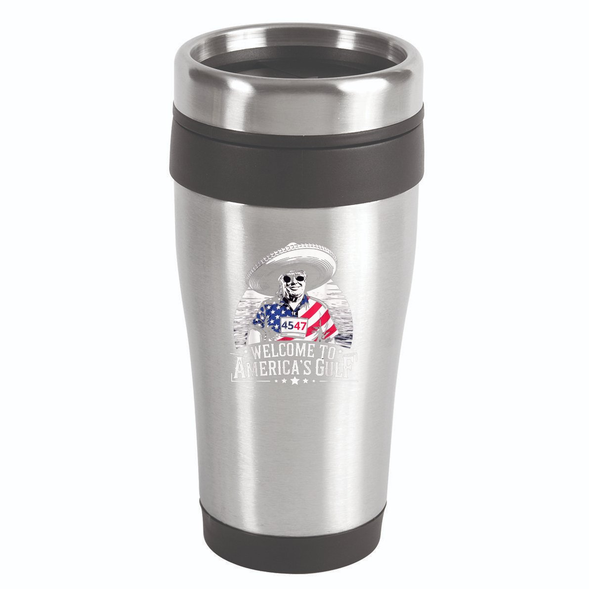 President Trump Welcome To AmericaS Gulf Mexico 16oz Travel Tumbler