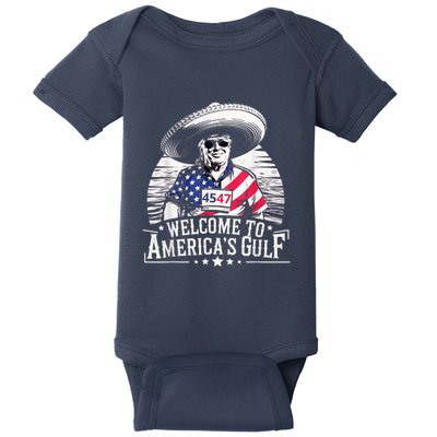President Trump Welcome To AmericaS Gulf Mexico Baby Bodysuit