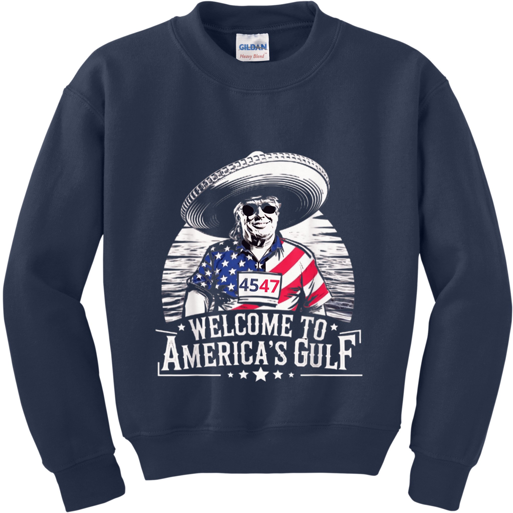 President Trump Welcome To AmericaS Gulf Mexico Kids Sweatshirt