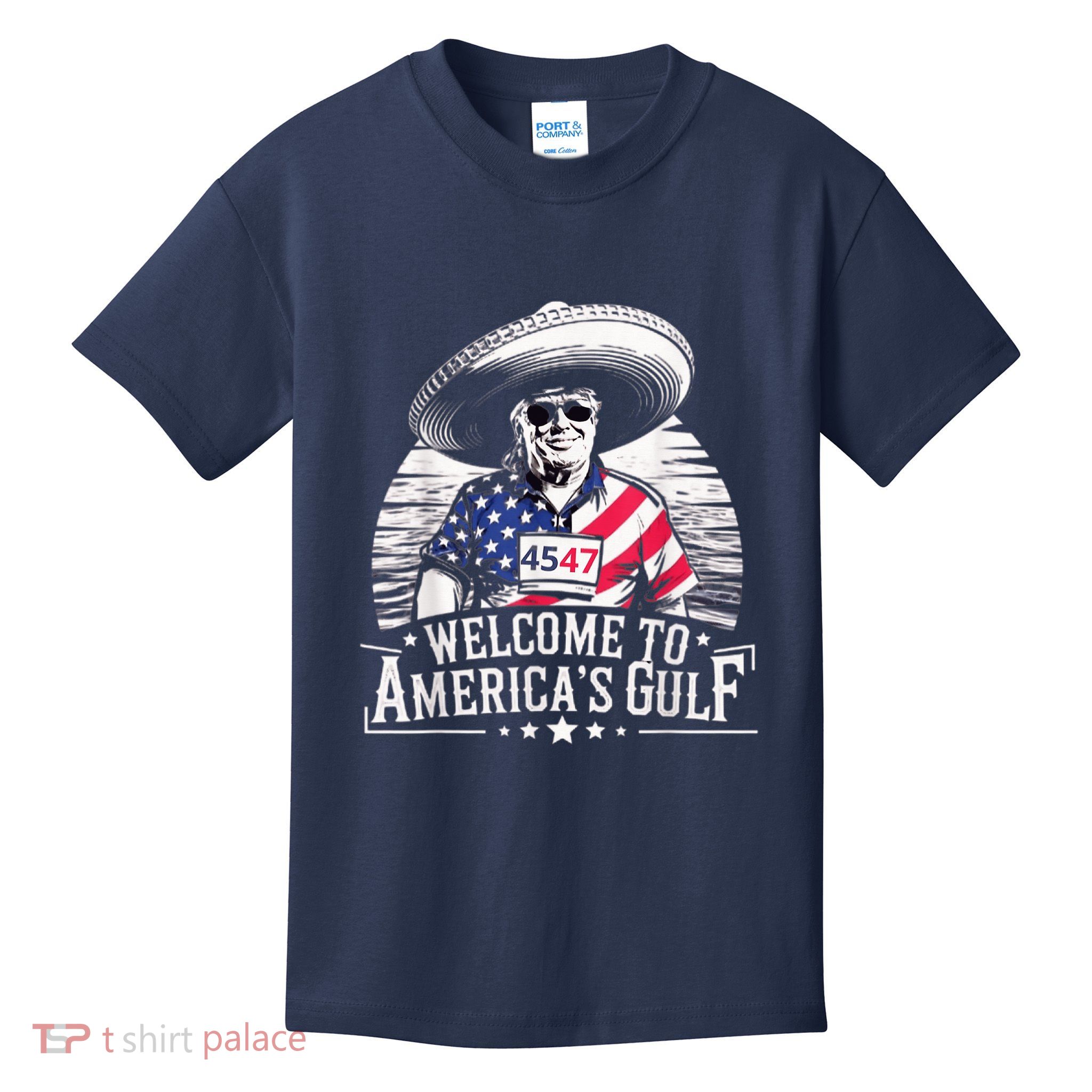 President Trump Welcome To AmericaS Gulf Mexico Kids T-Shirt