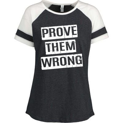 Prove Them Wrong Enza Ladies Jersey Colorblock Tee