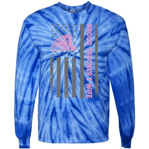 Proud TruckerS Wife American Flag Truck Driver Wife Lover Great Gift Tie-Dye Long Sleeve Shirt