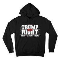 Patriotic Trump Was Right About Everything USA Flag Hoodie