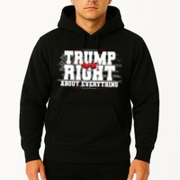 Patriotic Trump Was Right About Everything USA Flag Hoodie