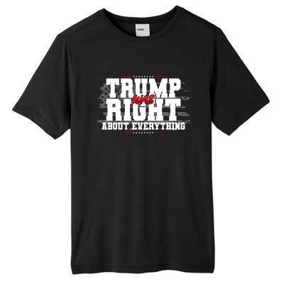 Patriotic Trump Was Right About Everything USA Flag Tall Fusion ChromaSoft Performance T-Shirt