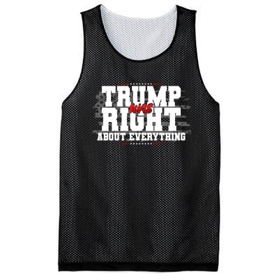 Patriotic Trump Was Right About Everything USA Flag Mesh Reversible Basketball Jersey Tank