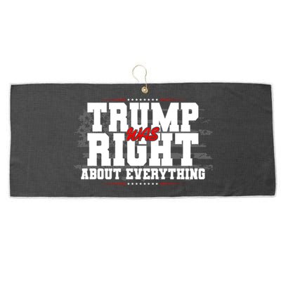 Patriotic Trump Was Right About Everything USA Flag Large Microfiber Waffle Golf Towel