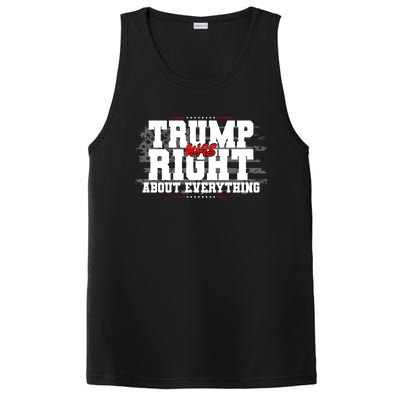 Patriotic Trump Was Right About Everything USA Flag PosiCharge Competitor Tank