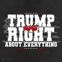 Patriotic Trump Was Right About Everything USA Flag Trucker Hat