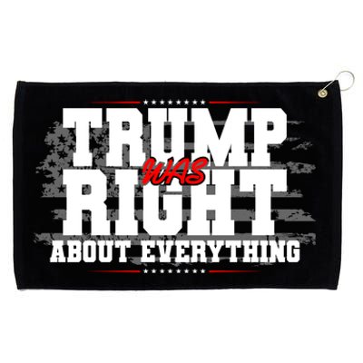 Patriotic Trump Was Right About Everything USA Flag Grommeted Golf Towel