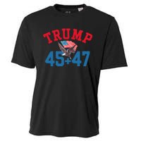 Patriotic Trump Won 45 And 47 Victory Winner Trump Wins Cooling Performance Crew T-Shirt