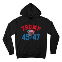 Patriotic Trump Won 45 And 47 Victory Winner Trump Wins Hoodie