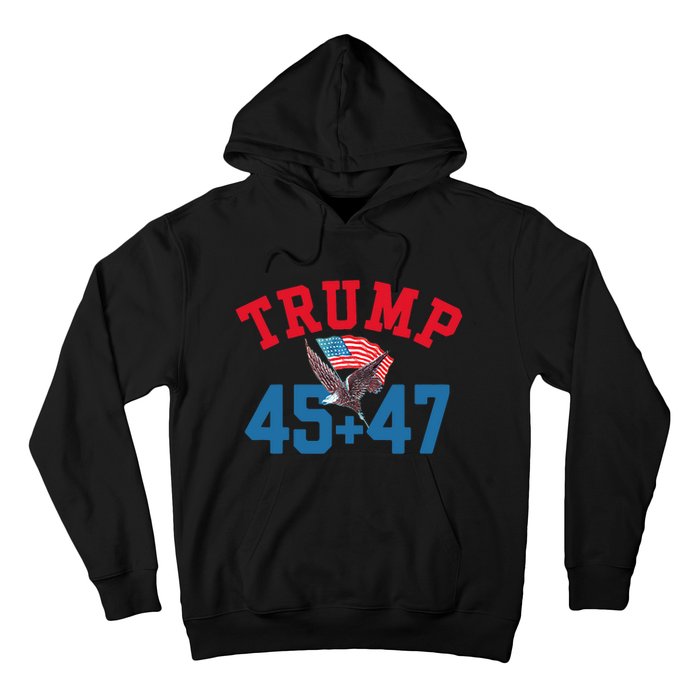 Patriotic Trump Won 45 And 47 Victory Winner Trump Wins Hoodie