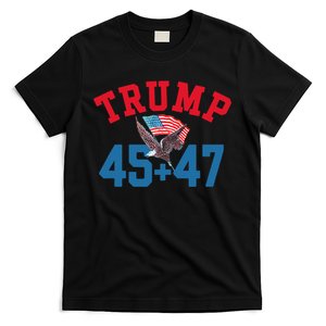 Patriotic Trump Won 45 And 47 Victory Winner Trump Wins T-Shirt