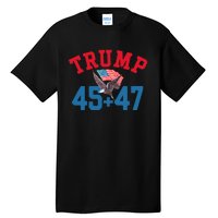 Patriotic Trump Won 45 And 47 Victory Winner Trump Wins Tall T-Shirt