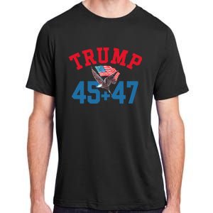 Patriotic Trump Won 45 And 47 Victory Winner Trump Wins Adult ChromaSoft Performance T-Shirt