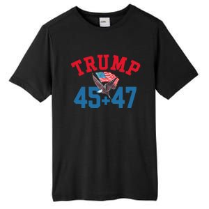 Patriotic Trump Won 45 And 47 Victory Winner Trump Wins Tall Fusion ChromaSoft Performance T-Shirt