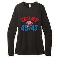 Patriotic Trump Won 45 And 47 Victory Winner Trump Wins Womens CVC Long Sleeve Shirt