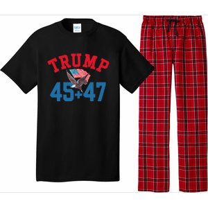 Patriotic Trump Won 45 And 47 Victory Winner Trump Wins Pajama Set