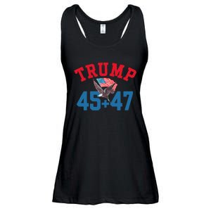 Patriotic Trump Won 45 And 47 Victory Winner Trump Wins Ladies Essential Flowy Tank