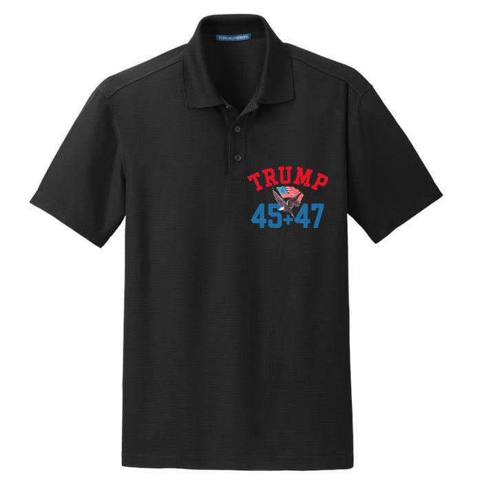 Patriotic Trump Won 45 And 47 Victory Winner Trump Wins Dry Zone Grid Polo