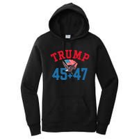 Patriotic Trump Won 45 And 47 Victory Winner Trump Wins Women's Pullover Hoodie