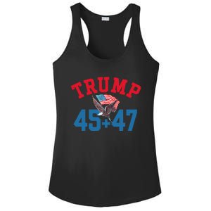 Patriotic Trump Won 45 And 47 Victory Winner Trump Wins Ladies PosiCharge Competitor Racerback Tank