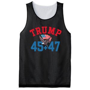 Patriotic Trump Won 45 And 47 Victory Winner Trump Wins Mesh Reversible Basketball Jersey Tank