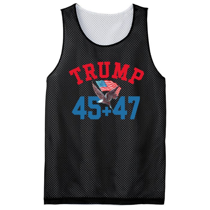 Patriotic Trump Won 45 And 47 Victory Winner Trump Wins Mesh Reversible Basketball Jersey Tank