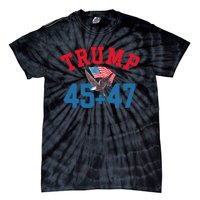 Patriotic Trump Won 45 And 47 Victory Winner Trump Wins Tie-Dye T-Shirt